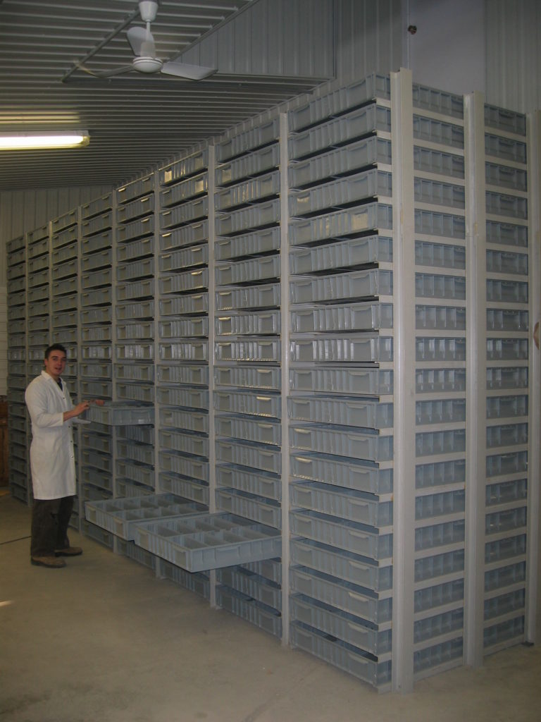 Lobster tray into shelving