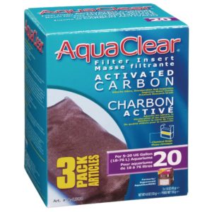 AquaClear 20 Activated Carbon Filter Insert (3-Pack)